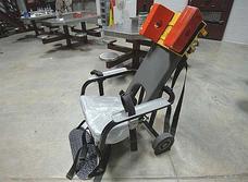 A restraint chair used at Guantánamo.