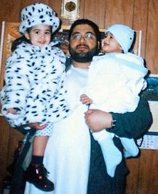 Shaker Aamer and two of his children.