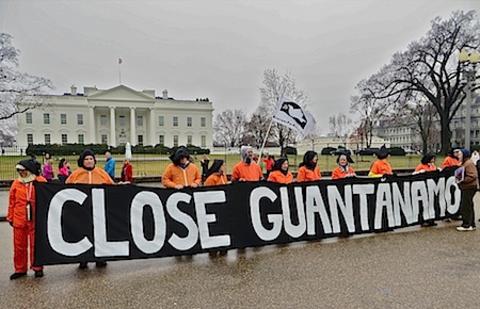 Close Guantanamo protest, January 11, 2014.