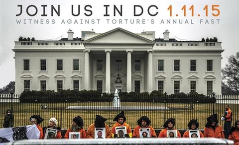 The flier for the protest against Guantanamo on Jan. 11, 2015.