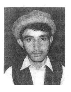 Obaidullah, photographed before his capture.